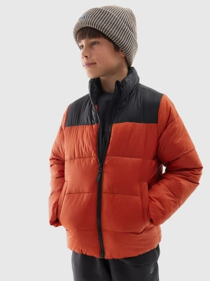 4F Kurtka puchowa z wypełnieniem syntetycznym chłopięca - czerwona 134 (8-9 lat)