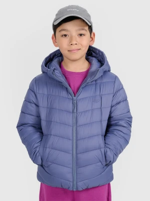 4F Kurtka puchowa z wypełnieniem syntetycznym chłopięca - granatowa 146 (10-11 lat)