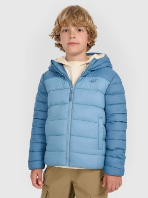 4F Kurtka puchowa z wypełnieniem syntetycznym chłopięca - granatowa 164 (13-14 lat)