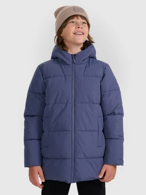 4F Kurtka puchowa z wypełnieniem syntetycznym chłopięca - granatowa 164 (13-14 lat)