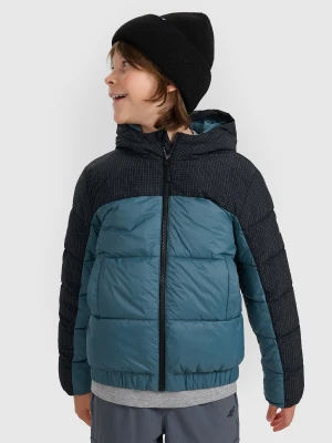 4F Kurtka puchowa z wypełnieniem syntetycznym chłopięca - oliwkowa/khaki 158 (12-13 lat)