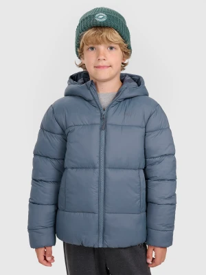 4F Kurtka puchowa z wypełnieniem syntetycznym chłopięca - szara 164 (13-14 lat)