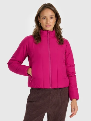 4F Kurtka puchowa z wypełnieniem syntetycznym damska - różowa M