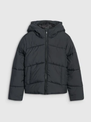 Zdjęcie produktu 4F Kurtka puchowa z wypełnieniem syntetycznym dziewczęca - czarna 134 (8-9 lat)