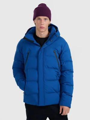 4F Kurtka puchowa z wypełnieniem syntetycznym membrana 10000 męska - niebieska S