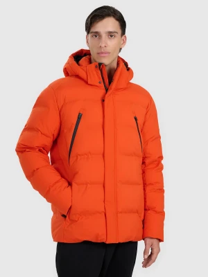 4F Kurtka puchowa z wypełnieniem syntetycznym membrana 10000 męska - pomarańczowa XXL