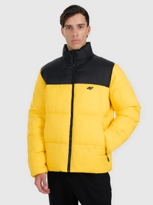 4F Kurtka puchowa z wypełnieniem syntetycznym męska - żółta XL