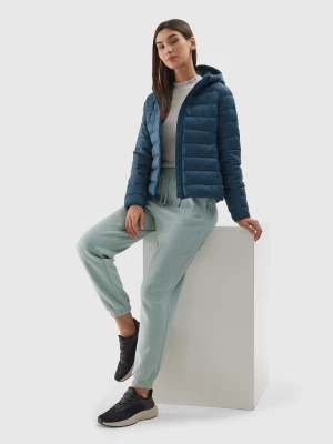 4F Kurtka puchowa z wypełnieniem z recyklingu damska - morska XS