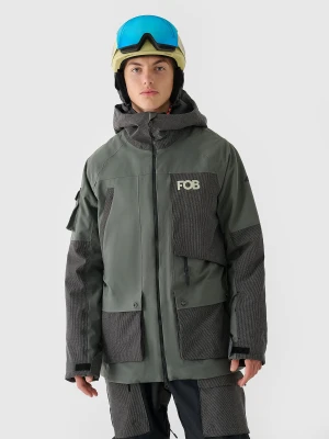 4F Kurtka snowboardowa membrana 10000 męska - oliwkowa/khaki 3XL