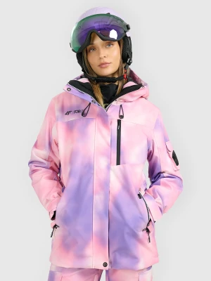 4F Kurtka snowboardowa membrana 15000 damska - multikolor L