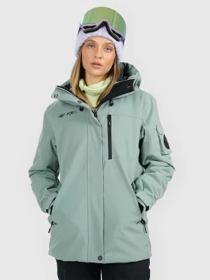 4F Kurtka snowboardowa membrana 15000 damska - zielona XS
