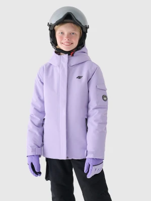 4F Kurtka snowboardowa membrana 8000 dziewczęca - fioletowa 158 (12-13 lat)