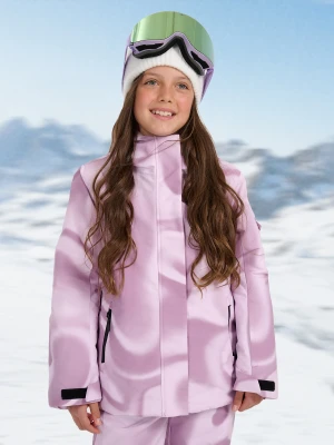 4F Kurtka snowboardowa membrana 8000 dziewczęca - multikolor 122 (6-7 lat)
