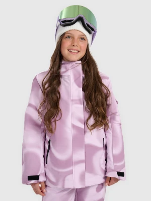 4F Kurtka snowboardowa membrana 8000 dziewczęca - multikolor 128 (7-8 lat)