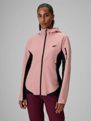 4F Kurtka softshell wiatroodporna damska - różowa XS