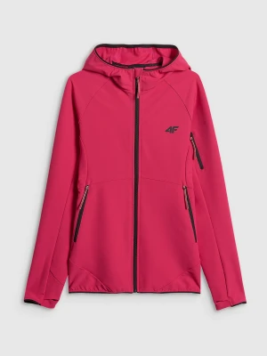 4F Kurtka softshell wiatroodporna damska - różowa L