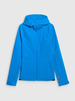 4F Kurtka softshell wiatroodporna membrana 10000 damska - niebieska S