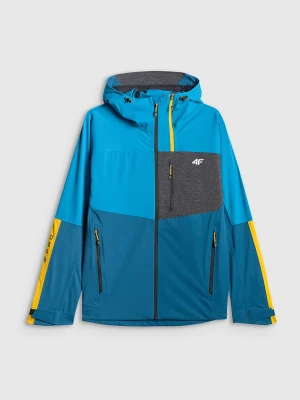 4F Kurtka softshell wiatroodporna membrana 10000 męska - niebieska M
