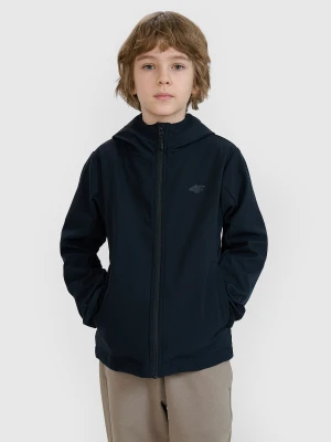 4F Kurtka softshell wiatroodporna membrana 5000 chłopięca - czarna 134 (8-9 lat)
