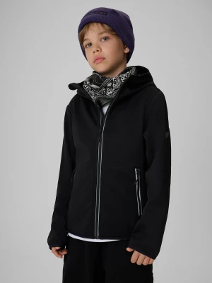 4F Kurtka softshell wiatroodporna membrana 5000 chłopięca - czarna 128 (7-8 lat)