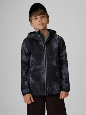 4F Kurtka softshell wiatroodporna membrana 5000 chłopięca - czarna 158 (12-13 lat)