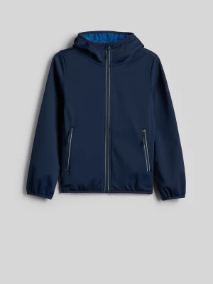 4F Kurtka softshell wiatroodporna membrana 5000 chłopięca - granatowa 140 (9-10 lat)