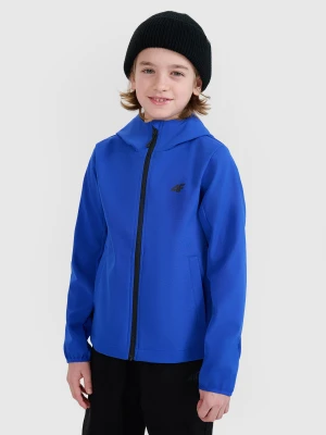 4F Kurtka softshell wiatroodporna membrana 5000 chłopięca - niebieska 122 (6-7 lat)