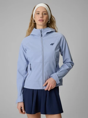 4F Kurtka softshell wiatroodporna membrana 5000 damska - niebieska L