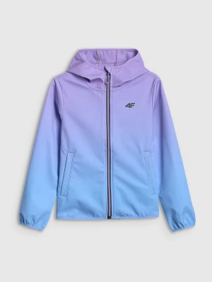 4F Kurtka softshell wiatroodporna membrana 5000 dziewczęca - multikolor 158 (12-13 lat)