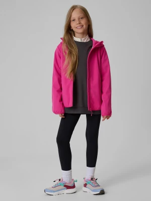 4F Kurtka softshell wiatroodporna membrana 5000 dziewczęca - różowa 152 (11-12 lat)