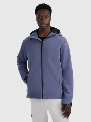 4F Kurtka softshell wiatroodporna membrana 5000 męska - granatowa L