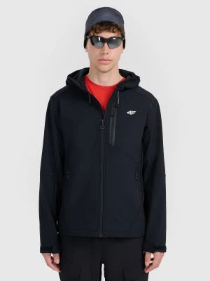 4F Kurtka softshell wiatroodporna membrana 8000 męska - czarna 3XL