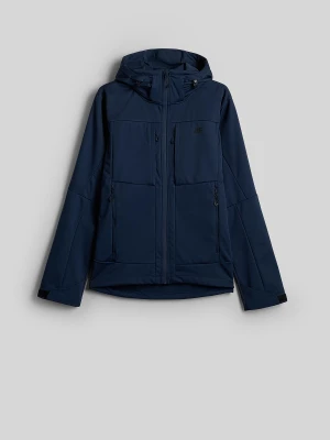 4F Kurtka softshell wiatroodporna membrana 8000 męska - granatowa XL