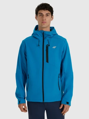 4F Kurtka softshell wiatroodporna membrana 8000 męska - niebieska M