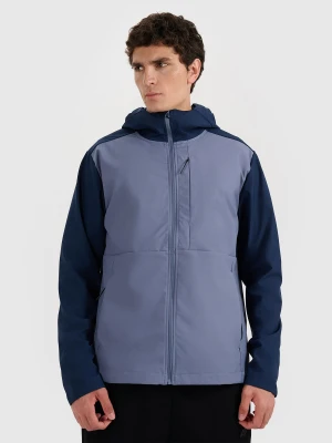 4F Kurtka softshell wiatroodporna męska - granatowa XL
