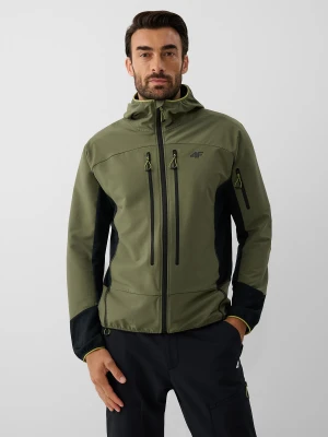 4F Kurtka softshell wiatroodporna męska - khaki M zielony