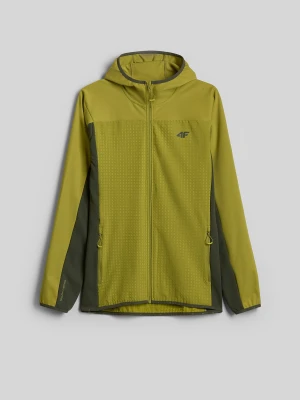 4F Kurtka softshell wiatroodporna męska - khaki S zielony
