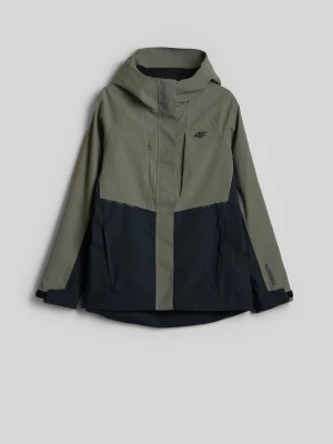 4F Kurtka trekkingowa membrana 10000 damska - khaki XS zielony
