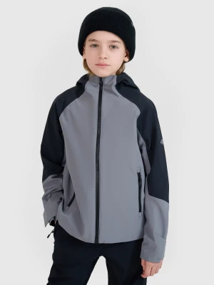 4F Kurtka trekkingowa membrana 5000 chłopięca - szara 146 (10-11 lat)