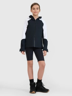 4F Kurtka trekkingowa membrana 5000 dziewczęca - czarna 122 (6-7 lat)