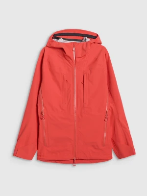 4F Kurtka trekkingowa przeciwdeszczowa membrana 20000+ damska - pomarańczowa XS