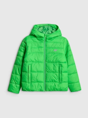 4F Kurtka z wypełnieniem syntetycznym chłopięca - zielona 152 (11-12 lat)