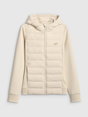 4F Kurtka z wypełnieniem syntetycznym damska - beżowa S