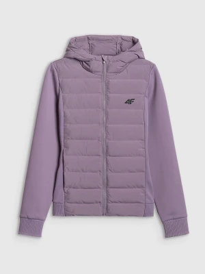 4F Kurtka z wypełnieniem syntetycznym damska - fioletowa M