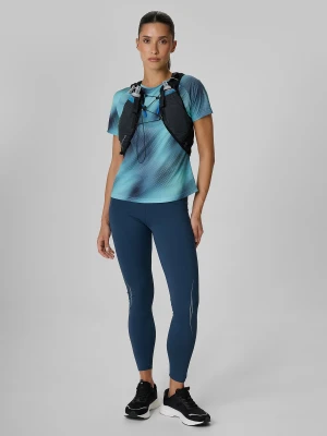 4F Legginsy do biegania szybkoschnące damskie - granatowe XL