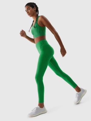 4F Legginsy do biegania szybkoschnące damskie - zielone XS