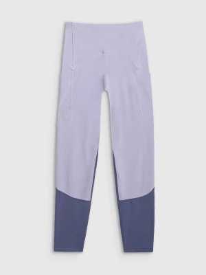 4F Legginsy treningowe szybkoschnące damskie - niebieskie XS