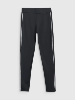 4F Legginsy dzianinowe damskie - czarne M