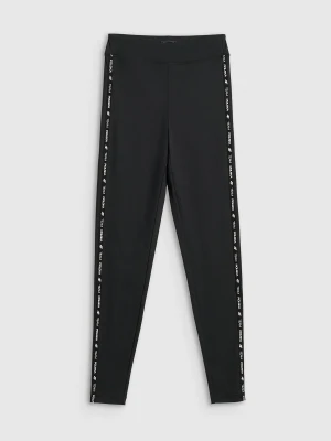 4F Legginsy dzianinowe damskie - czarne M
