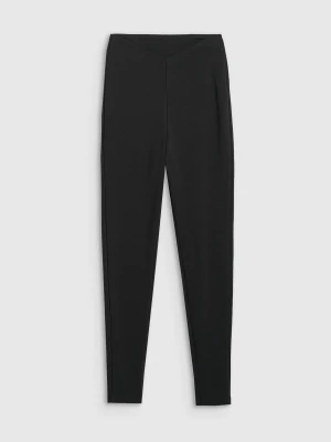 4F Legginsy dzianinowe damskie - czarne M
